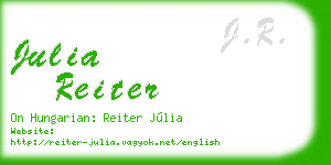 julia reiter business card